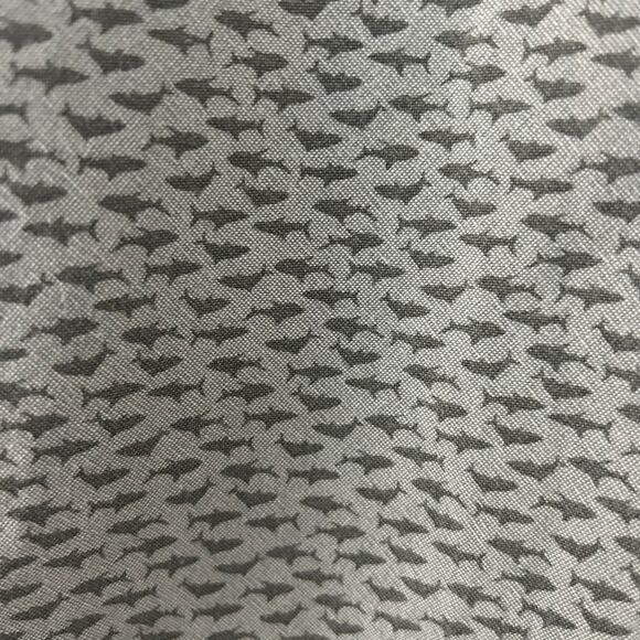 American Eagle Men's Gray Shark Long Sleeve Button Down Cotton Shirt M Medium - Picture 2 of 9